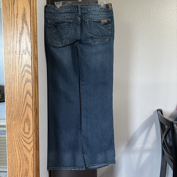 Women’s Silver Jeans Size 30 (10) “Tina” Flared Leg Denim Jeans - Picture 2 of 7